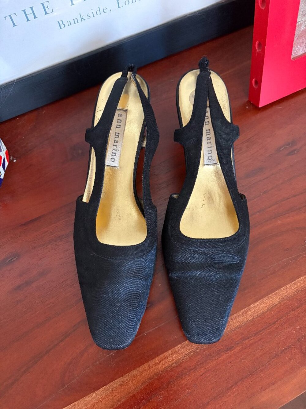 Ann Marino Vintage 90's Slingback Block Kitten Heels - Size 6.5